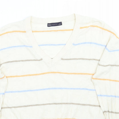 Womens UK Size L Marks and Spencer Beige Pullover Jumper