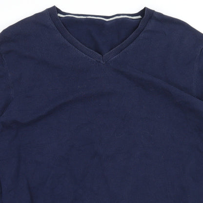 Womens UK Size L Preworn Blue Pullover Jumper