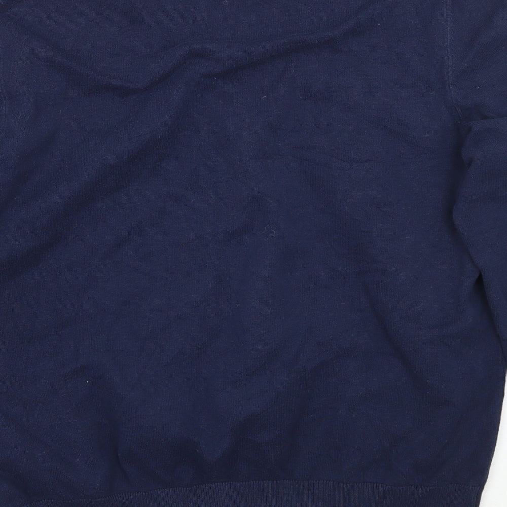 Womens UK Size L Preworn Blue Pullover Jumper