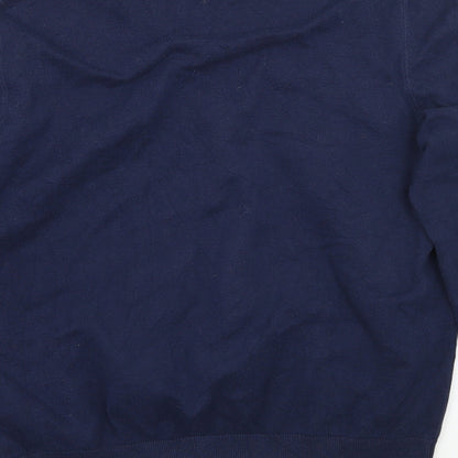 Womens UK Size L Preworn Blue Pullover Jumper