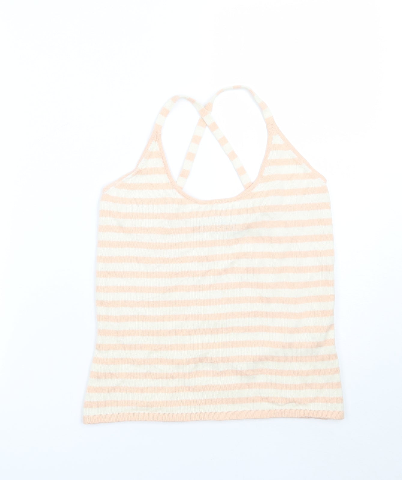 Fenn Wright Manson Womens Pink Striped  Basic T-Shirt Size M