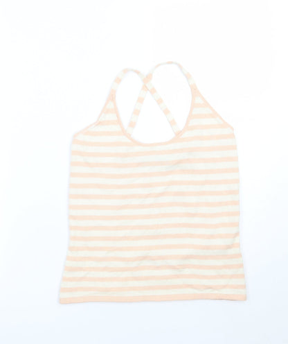 Fenn Wright Manson Womens Pink Striped  Basic T-Shirt Size M