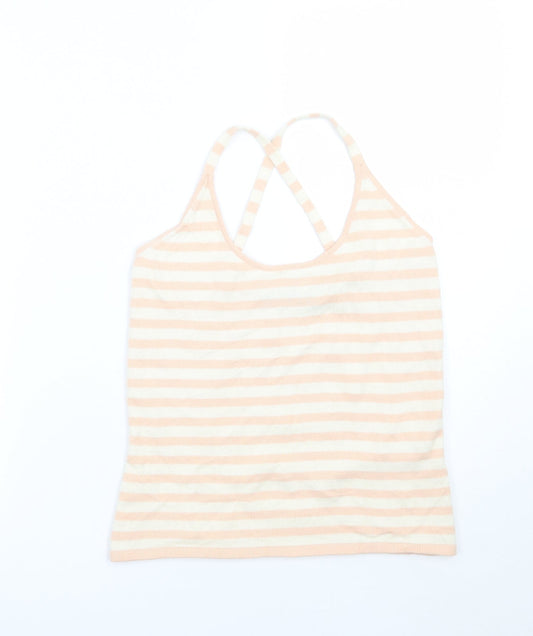 Fenn Wright Manson Womens Pink Striped  Basic T-Shirt Size M