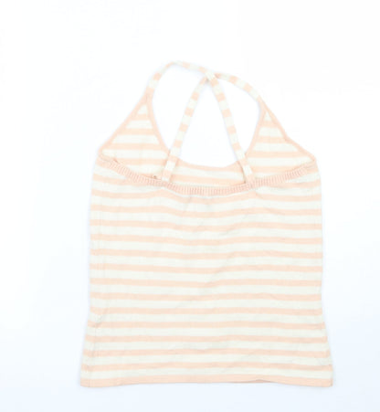 Fenn Wright Manson Womens Pink Striped  Basic T-Shirt Size M