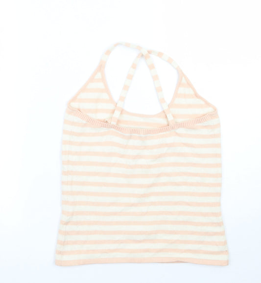 Fenn Wright Manson Womens Pink Striped  Basic T-Shirt Size M