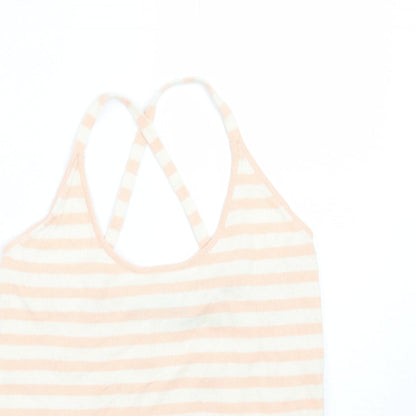 Fenn Wright Manson Womens Pink Striped  Basic T-Shirt Size M