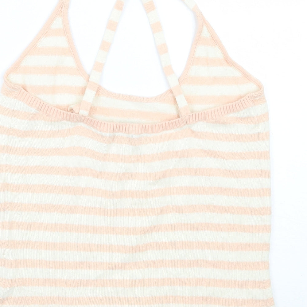 Fenn Wright Manson Womens Pink Striped  Basic T-Shirt Size M
