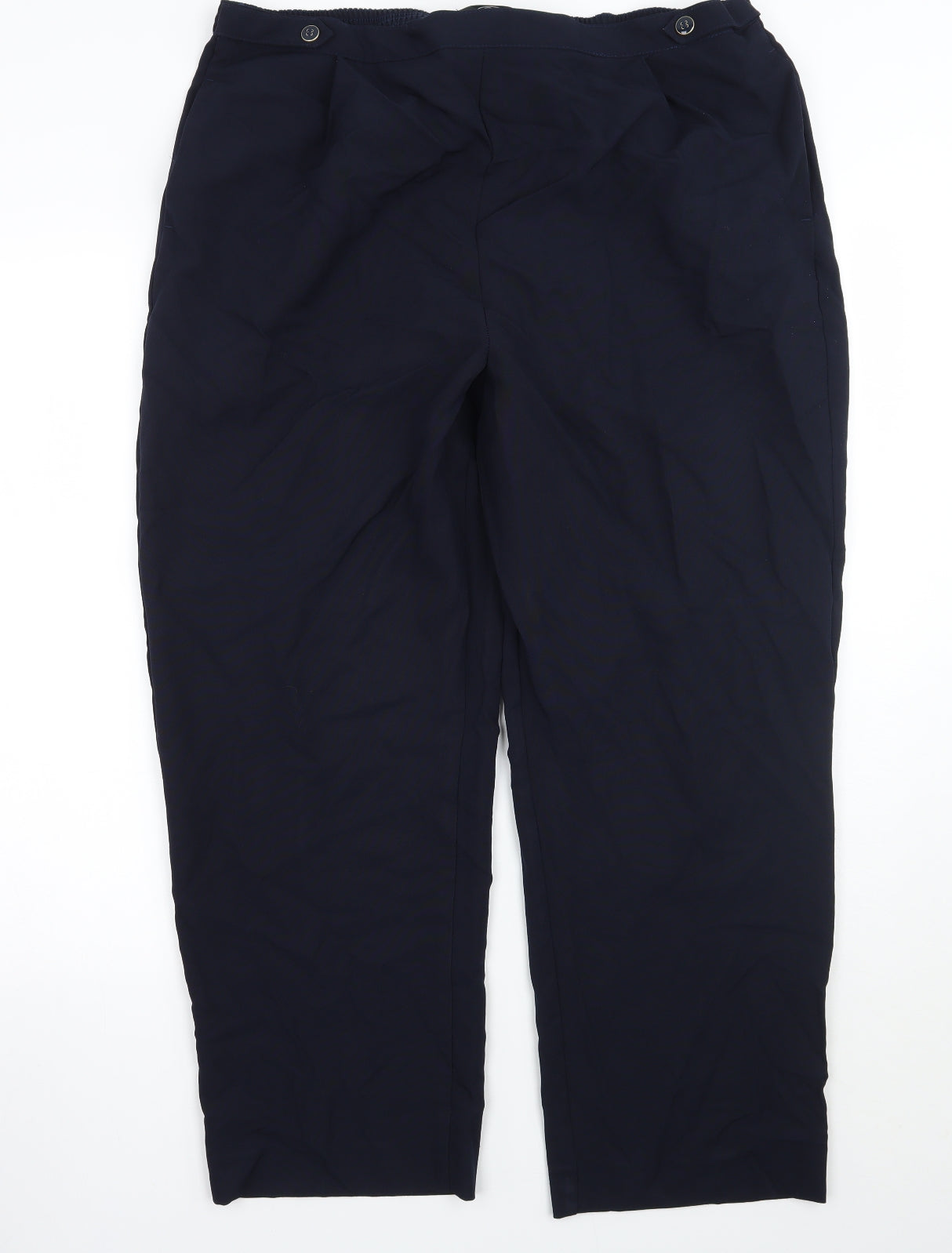 BM Womens Blue   Trousers  Size 18 L26 in