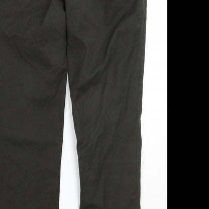 Zara Womens Green   Cropped Trousers  L25 in