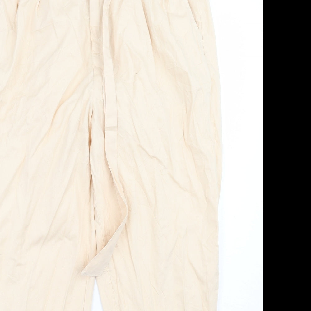 Miss Selfridge Womens Beige   Trousers  Size 14 L26 in