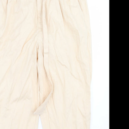 Miss Selfridge Womens Beige   Trousers  Size 14 L26 in