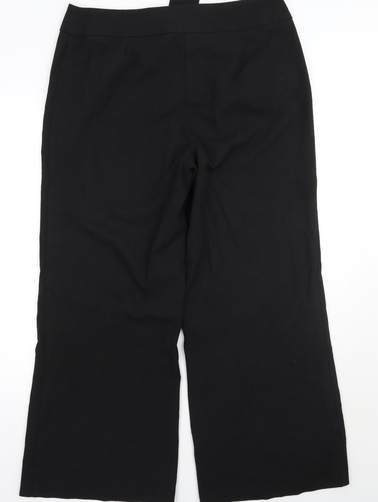 Womens UK Size 16 Essentials Regular Fit  Black Trousers