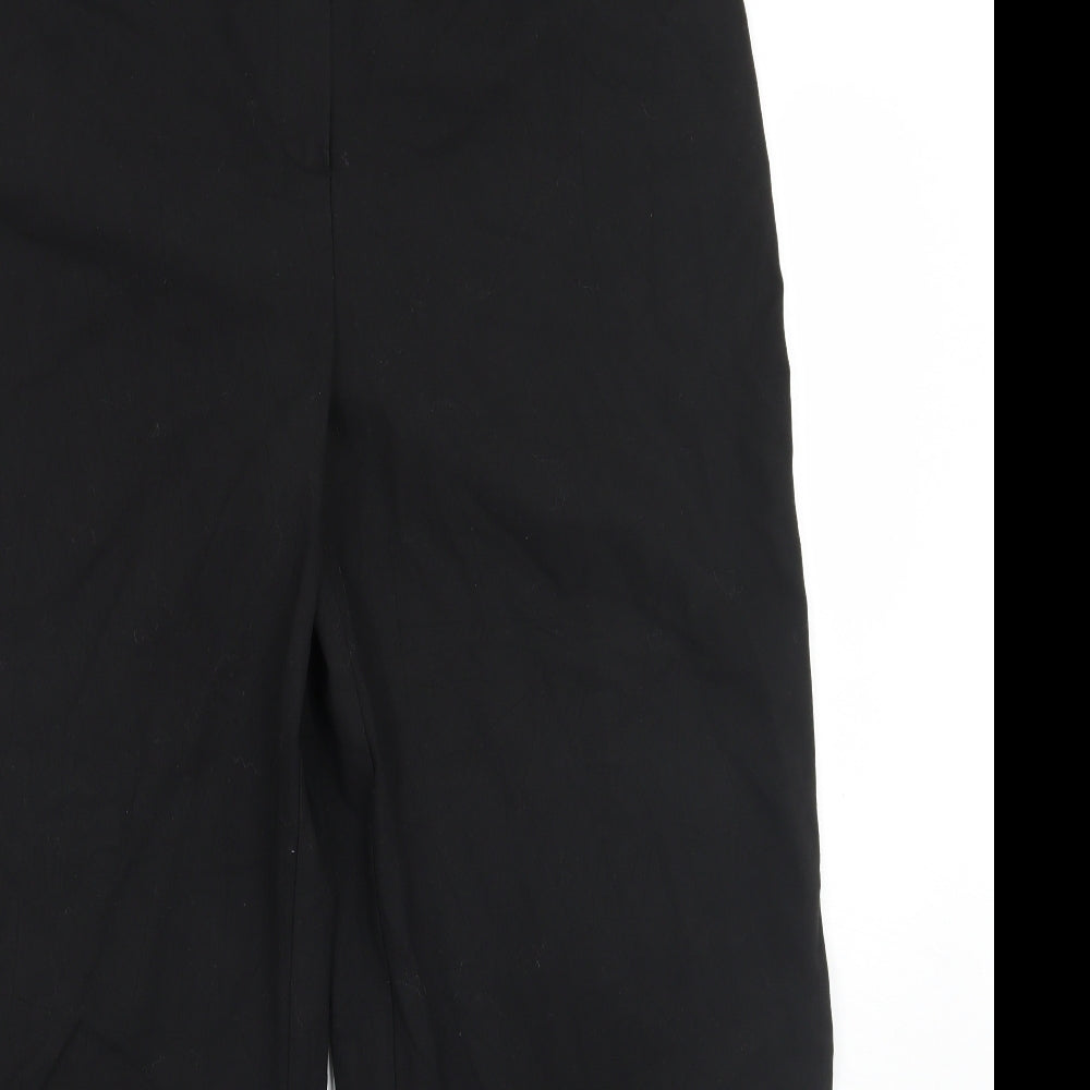 Womens UK Size 16 Essentials Regular Fit  Black Trousers