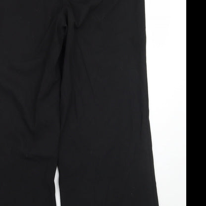 Womens UK Size 16 Essentials Regular Fit  Black Trousers