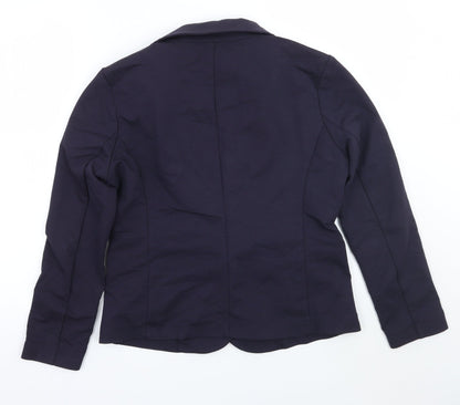 Saint Tropez Clothing Womens Blue  Rayon Jacket Coat Size L