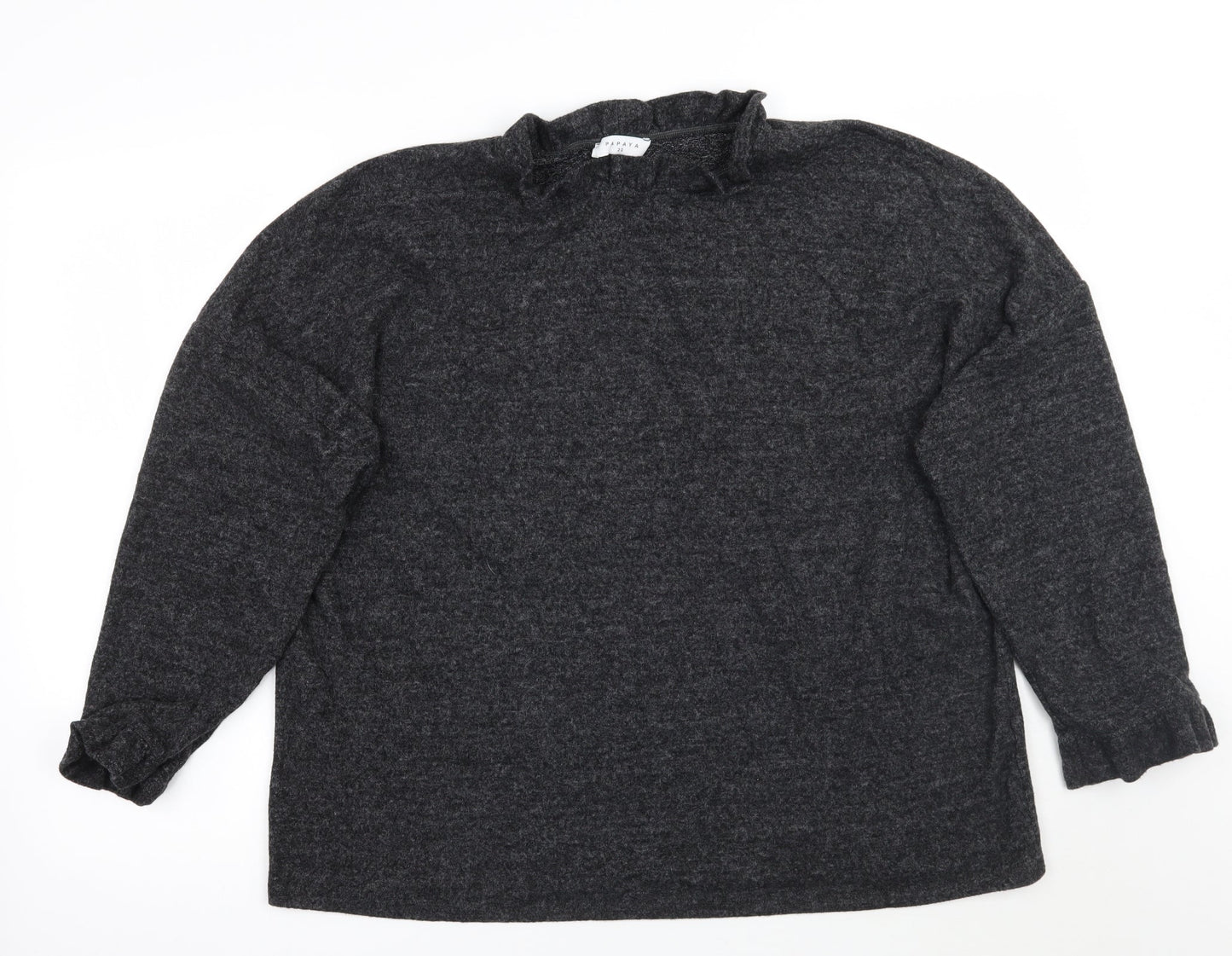 Womens UK Size 20 Papaya Grey Pullover Jumper