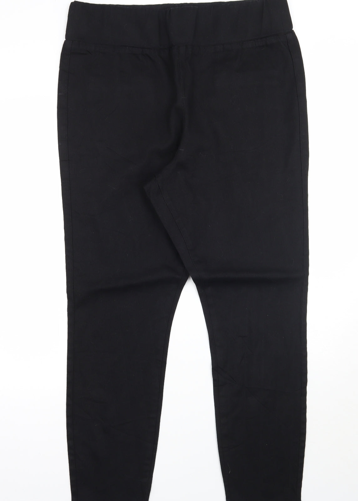 Womens UK Size 34 Preworn Regular Fit Straight Black Jeans