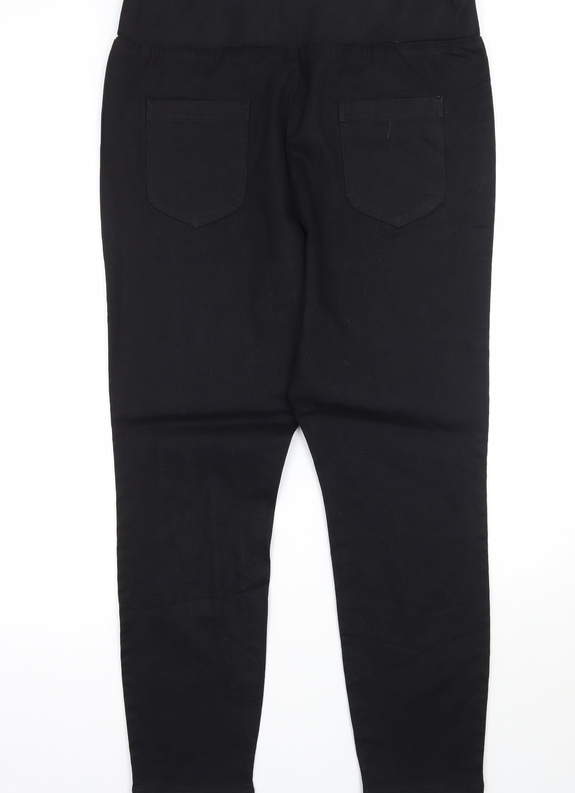 Womens UK Size 34 Preworn Regular Fit Straight Black Jeans