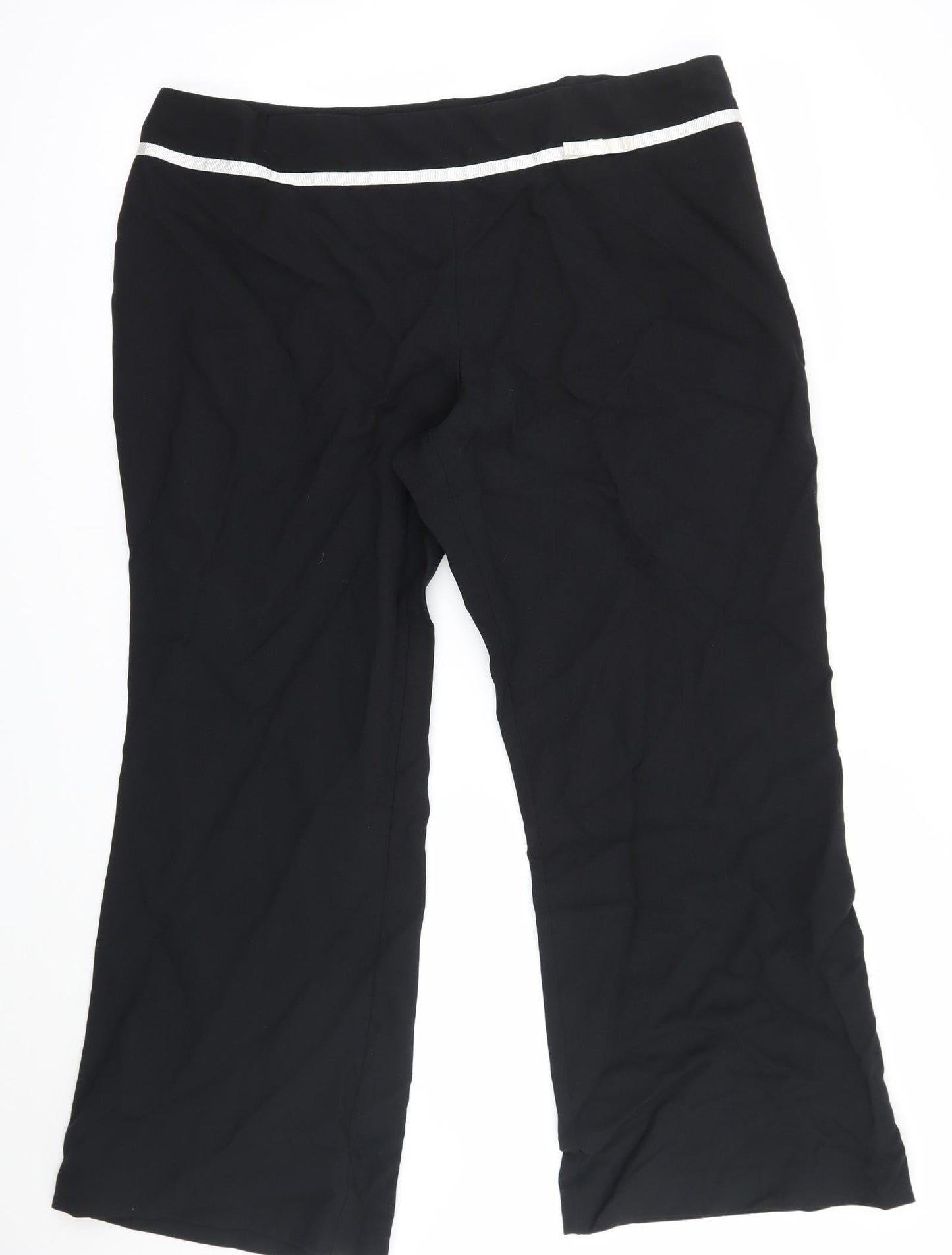 Womens UK Size 18 essence Regular Fit  Black Trousers