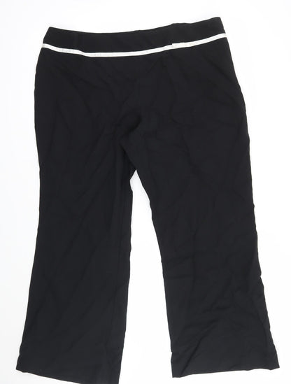 Womens UK Size 18 essence Regular Fit  Black Trousers