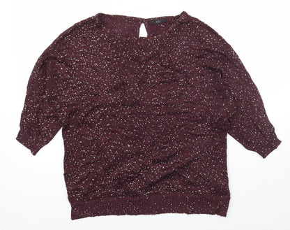 M&Co Womens Purple   Pullover Jumper Size 14