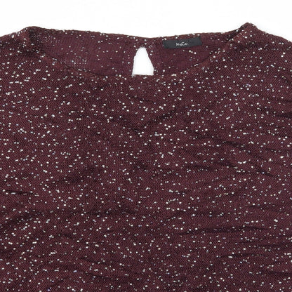 M&Co Womens Purple   Pullover Jumper Size 14
