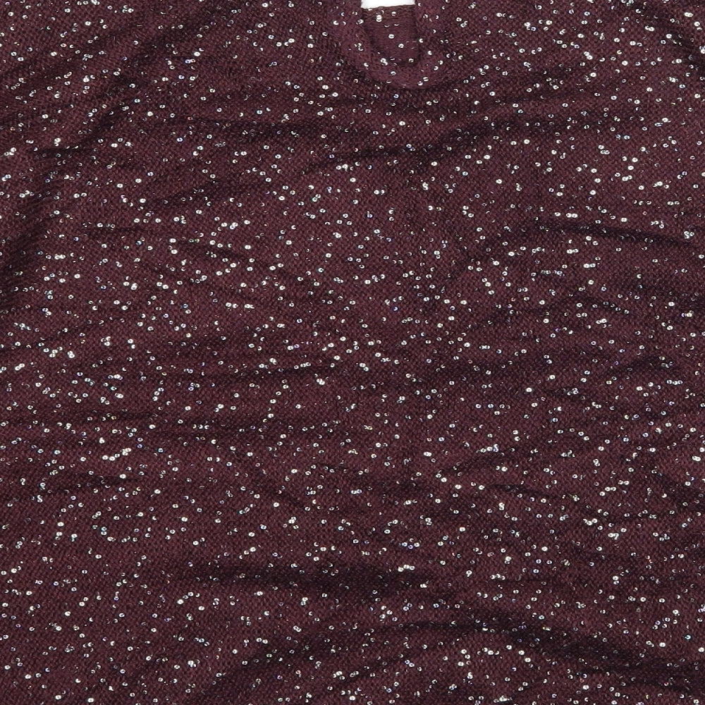 M&Co Womens Purple   Pullover Jumper Size 14