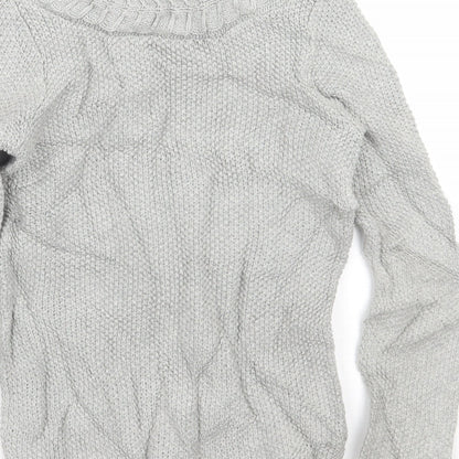 Gap Girls Grey   Pullover Jumper Size 8 Years