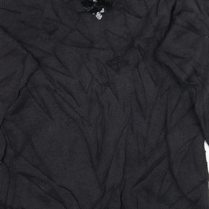 HANNAH Womens Black   Pullover Jumper One Size