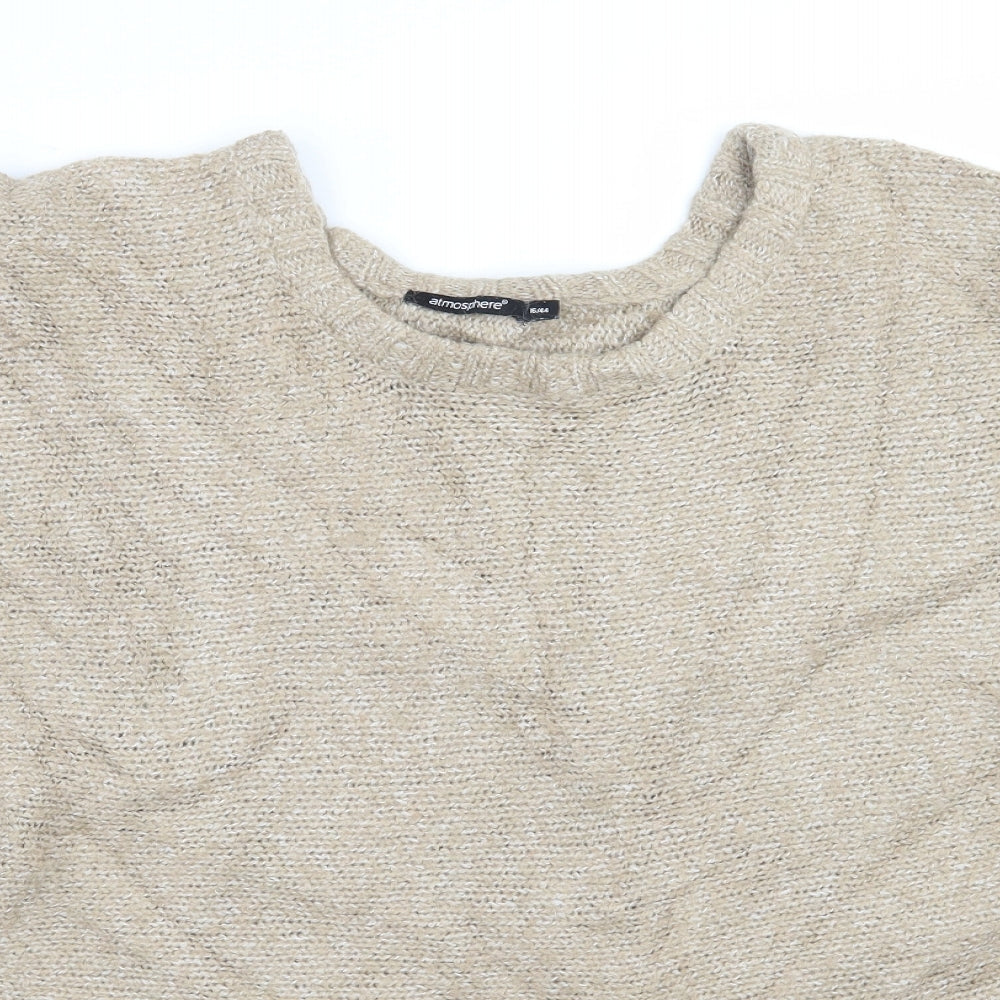 Primark Womens Beige   Pullover Jumper Size 16