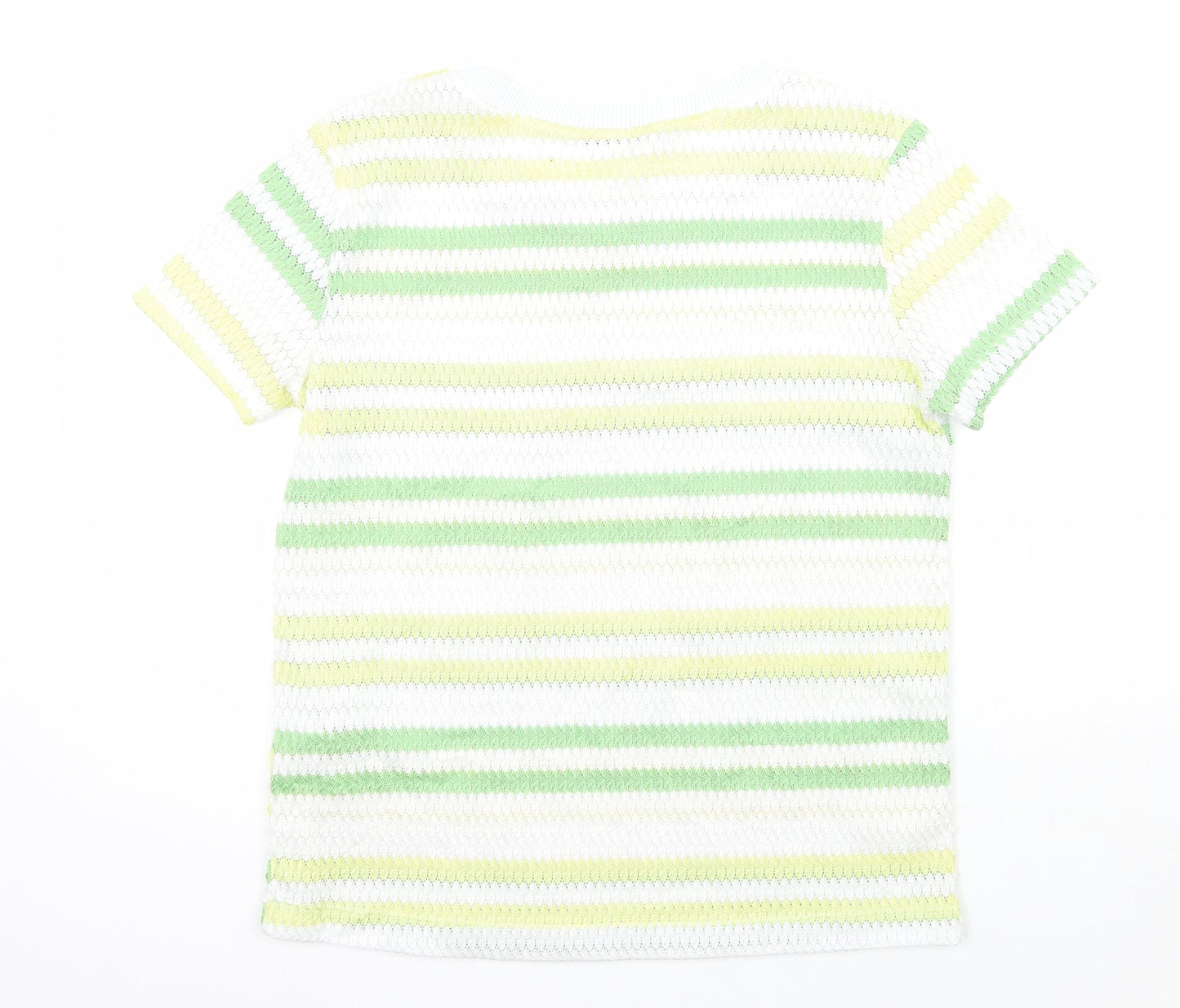 Womens UK Size L Zara White Basic T-Shirt