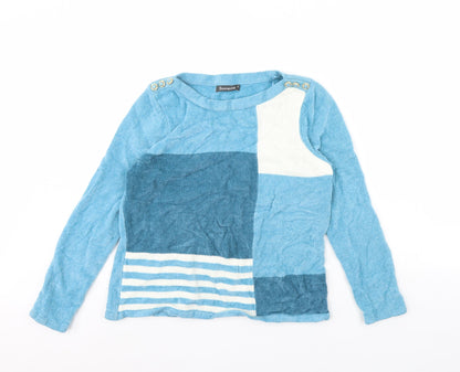 Womens UK Size S Bonmarché Blue Pullover Jumper