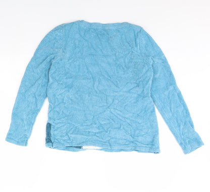 Womens UK Size S Bonmarché Blue Pullover Jumper