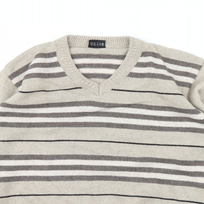 tee Mens Beige   Pullover Jumper Size M