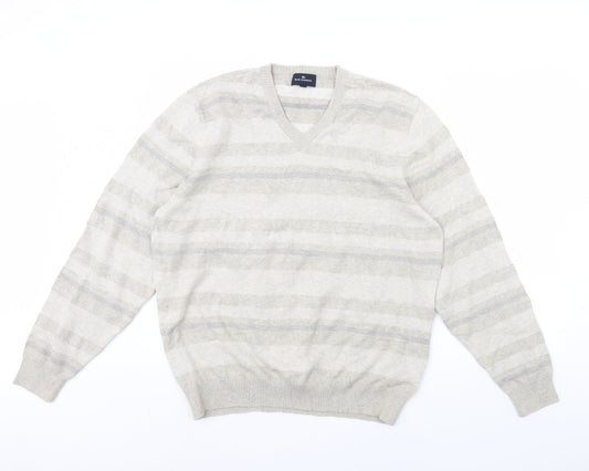 Womens UK Size L m&s Beige Pullover Jumper
