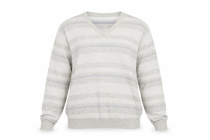 Marks & Spencer Womens Beige Striped  Pullover Jumper Size L