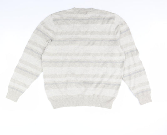Womens UK Size L m&s Beige Pullover Jumper
