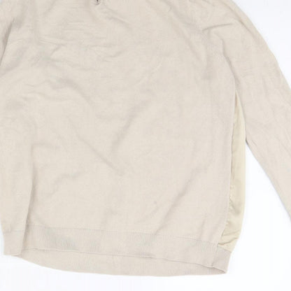Womens UK Size 12 Warehouse Beige Pullover Jumper
