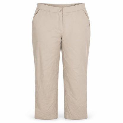Womens UK Size 18 Preworn Regular Fit  Beige Trousers