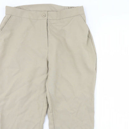 Womens UK Size 18 Preworn Regular Fit  Beige Trousers