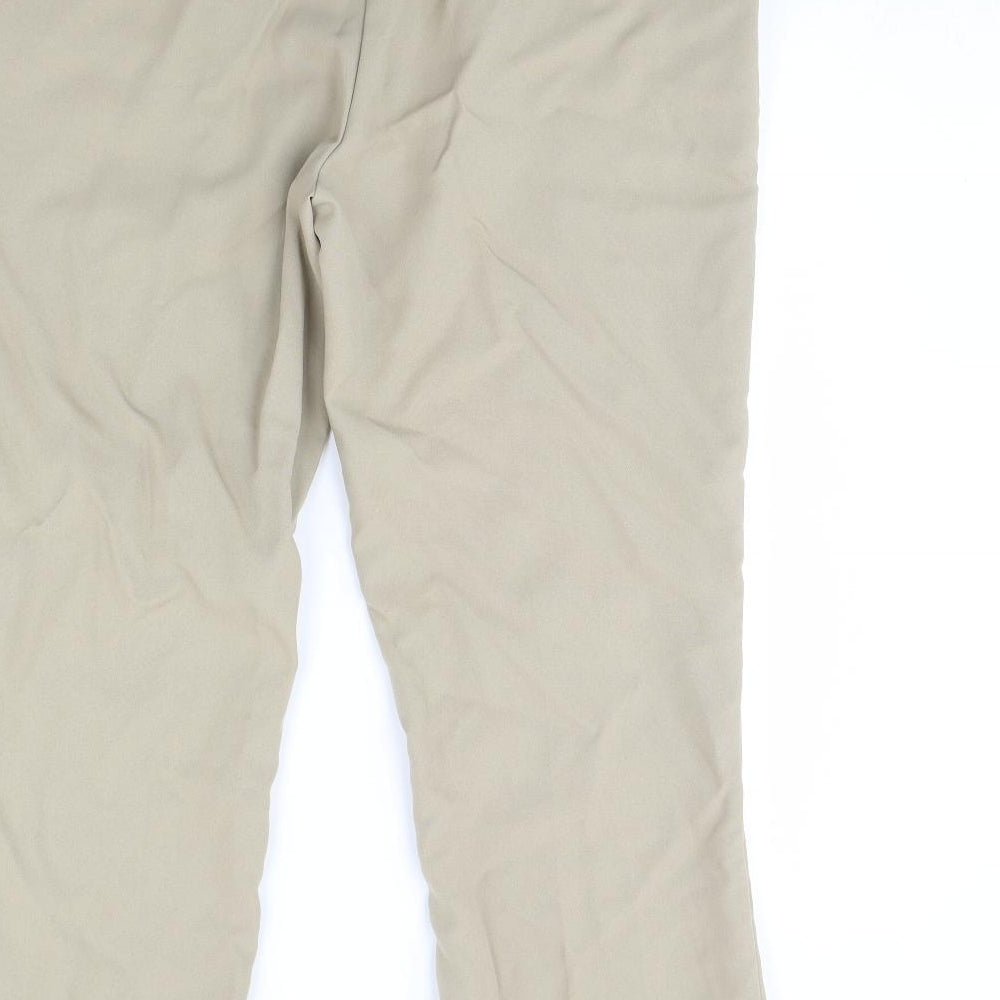 Womens UK Size 18 Preworn Regular Fit  Beige Trousers