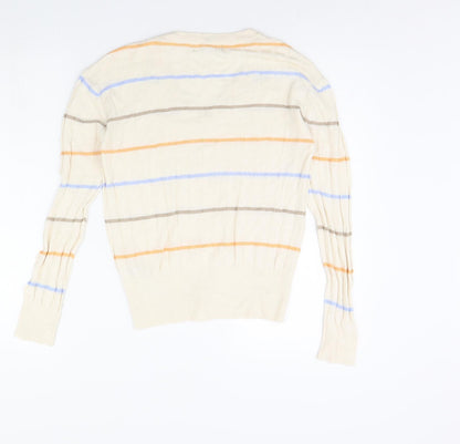 Womens UK Size S M&s Beige Pullover Jumper