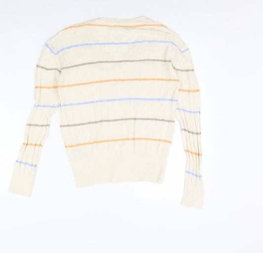Womens UK Size S M&s Beige Pullover Jumper