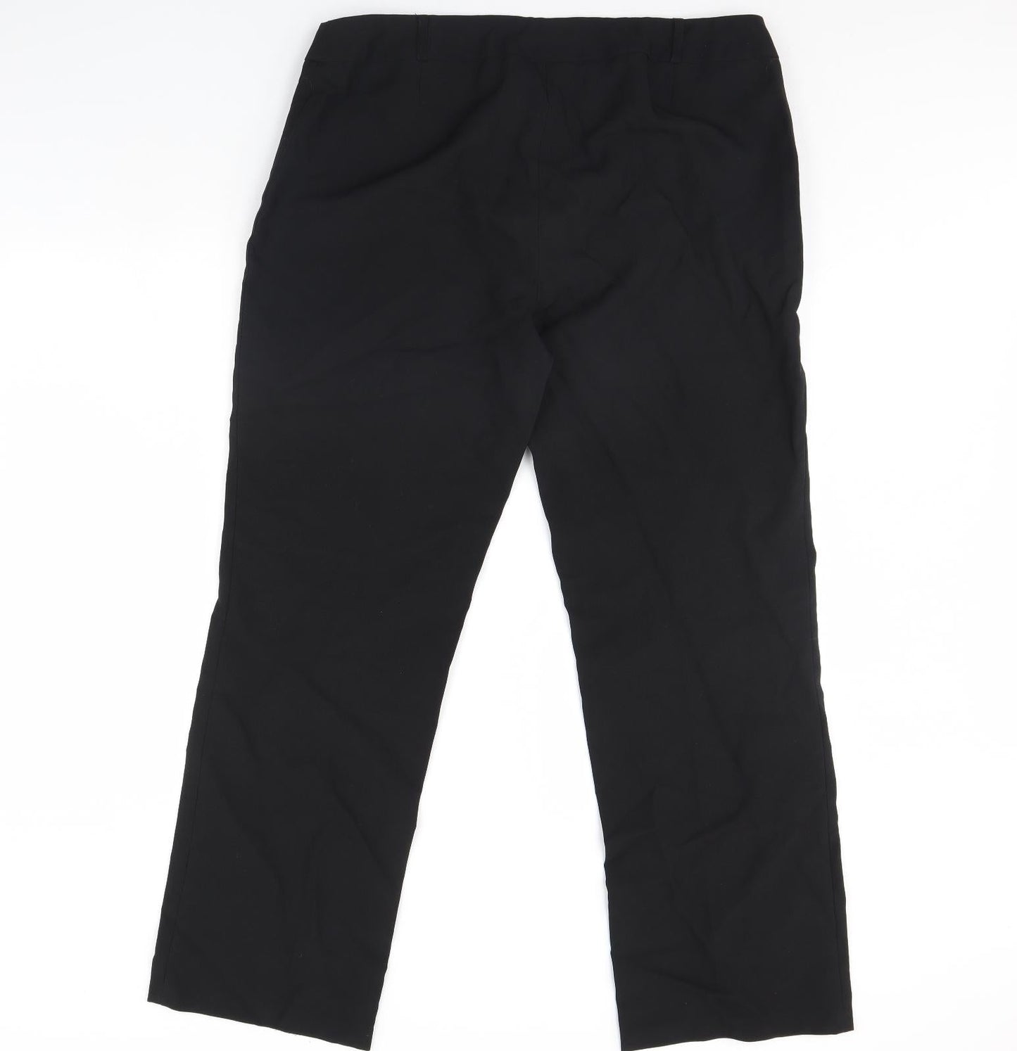 Womens UK Size 18 Dorothy Perkins Regular Fit Dress Pants Black Trousers