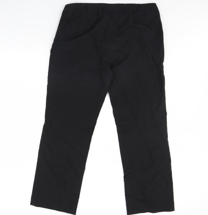 Womens UK Size 18 Dorothy Perkins Regular Fit Dress Pants Black Trousers