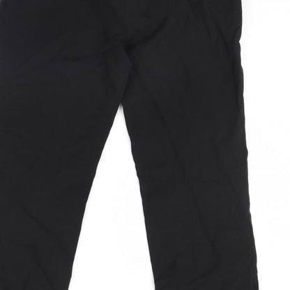 Womens UK Size 18 Dorothy Perkins Regular Fit Dress Pants Black Trousers
