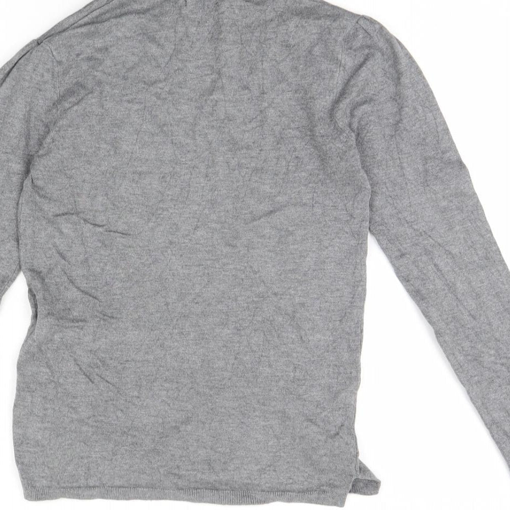 Basic Womens Grey   Pullover Jumper Size M