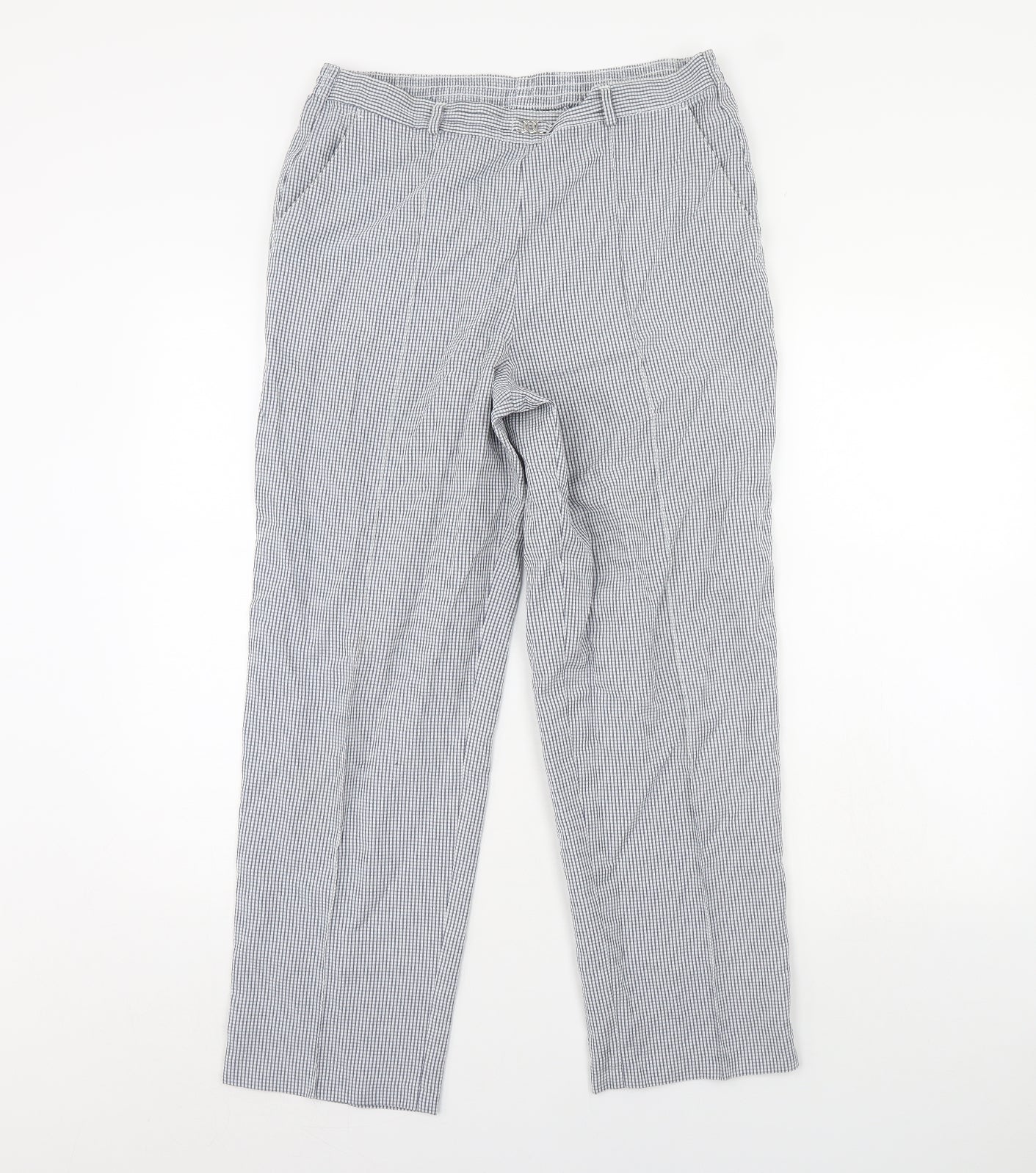 Womens UK Size 12 M&S Regular Fit  Blue Trousers
