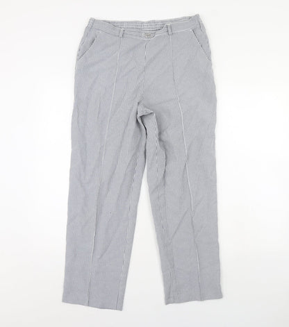 Womens UK Size 12 M&S Regular Fit  Blue Trousers