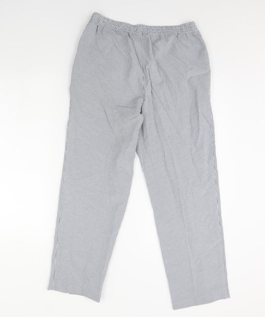Womens UK Size 12 M&S Regular Fit  Blue Trousers